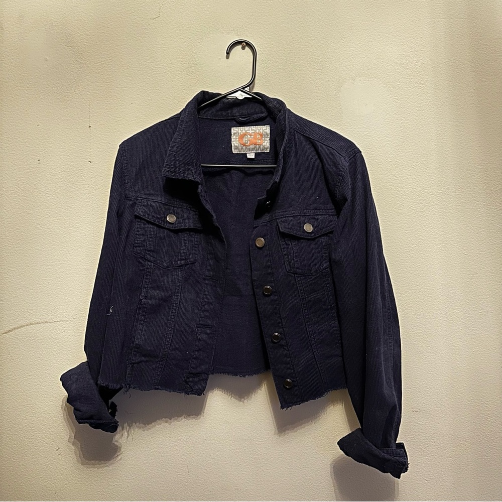 Cropped corduroy jacket